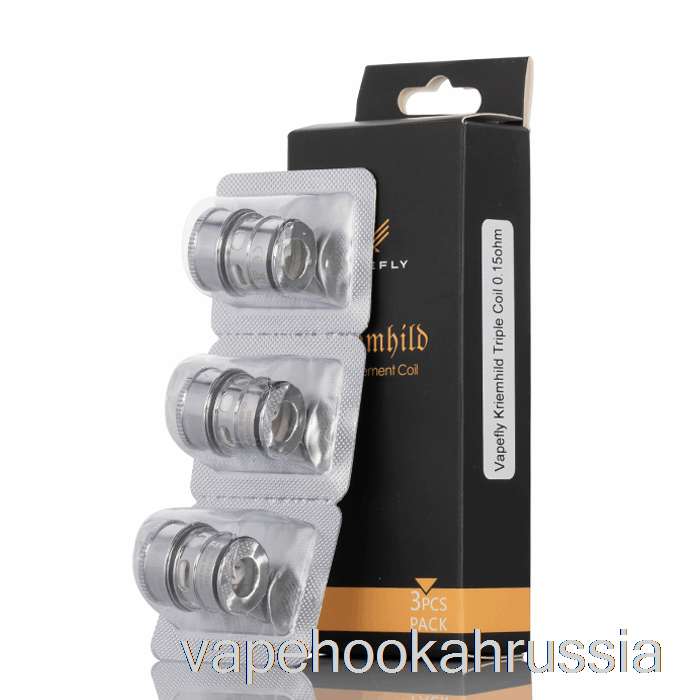 Vape Russia сменные катушки Vapefly Kriemhild 0,15 Ом, катушки с тройной сеткой